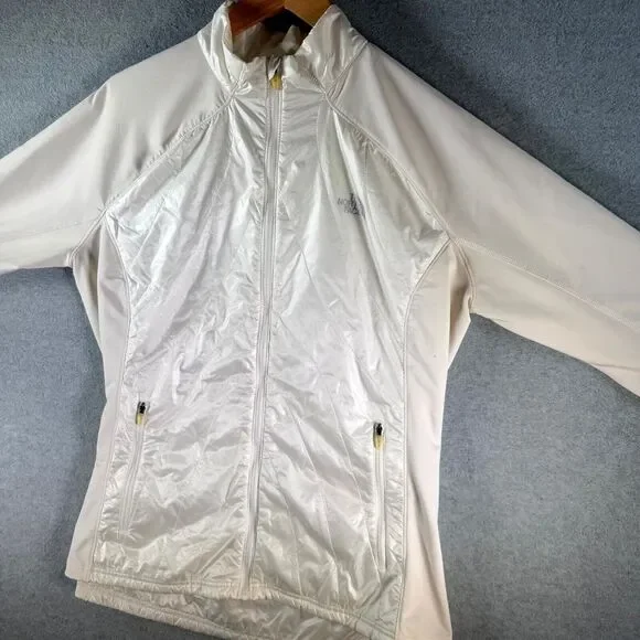 The North Face Primaloft Flight Series Jacket Women XL White Thumb Hole Full Zip - Picture 7 of 15